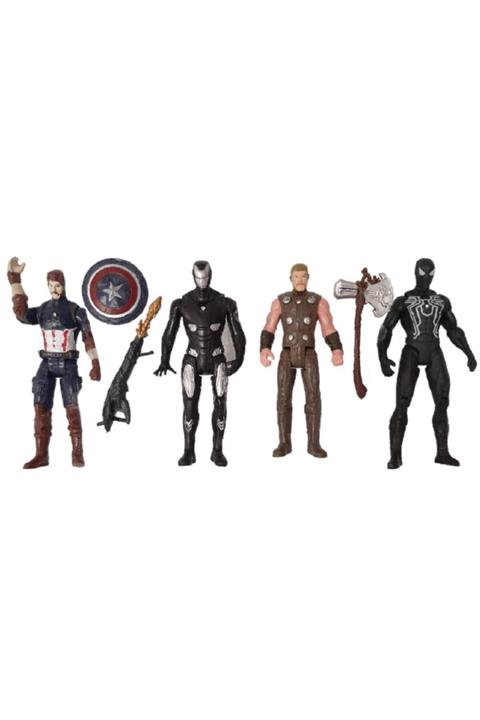 AVENGERS 4'lü Kaptan Amerika, Iron Man, Thor, Venom