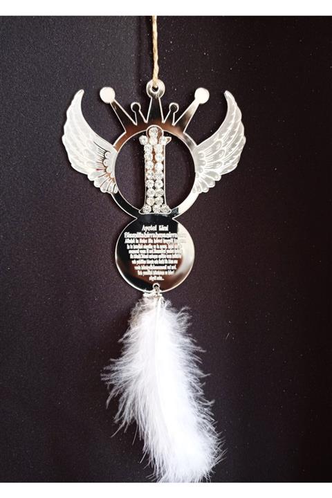 Mony Tasarım Tasarım Melek Kanatlı Taşlı Araba Hediye Dikiz Aynası Süsü Pleksi -m-