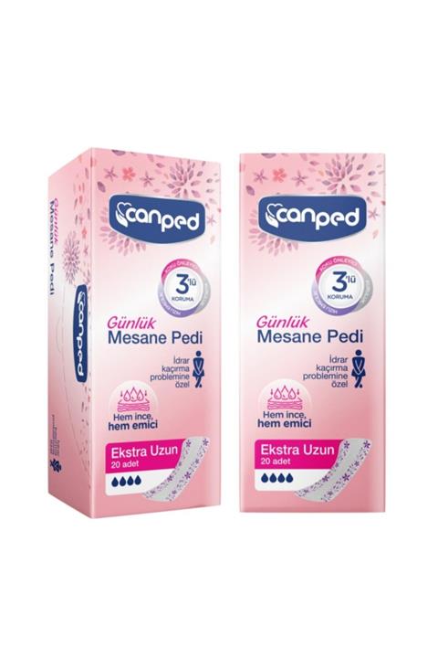 Canped Günlük Mesane Pedi Extra Uzun 20'li 12'li Set (12*20)