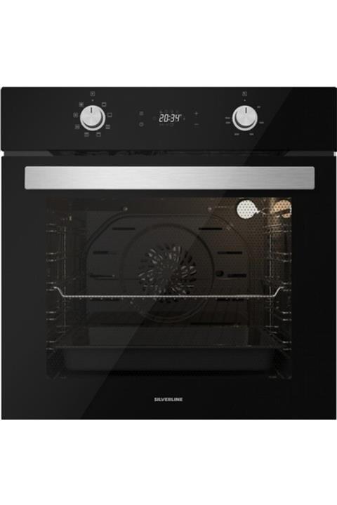 Silverline Bo6504b01 Multifonksiyonel Siyah Ankastre Fırın