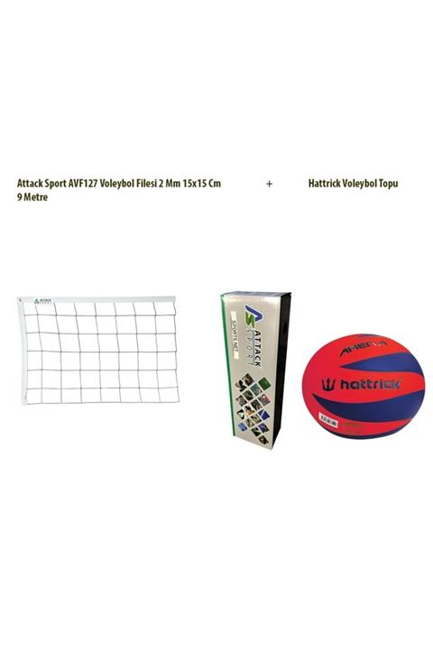 Attack Sport Voleybol Seti, Voleybol Filesi, Voleybol Topu
