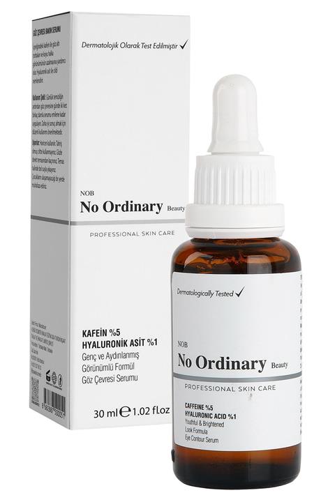 No Ordinary Caffeine %5 + Hyaluronic Acid %1 Göz Altı Torbası ve Morluk Serumu 30 ml