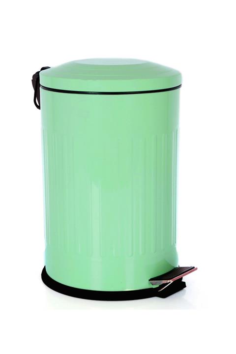 Foreca Vintage Çöp Kovası Çizgili Mint 12 Lt