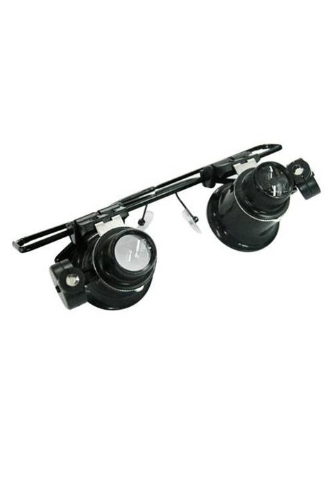 OEM Gözlük Model Çıft Led Aydınlatma ,saat Onarımı Için Harika Büyüteç