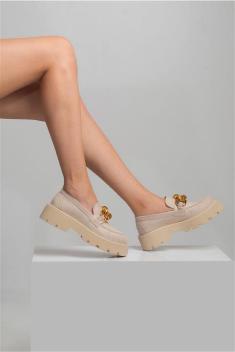 Zeynep Sıradağlı Ezra Kadın Ayakkabı Bej Süet