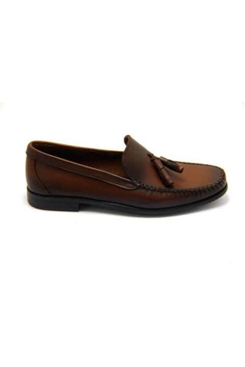 Hammer Jack Erkek Kahverengi Hakiki Deri Oxford Ayakkabı