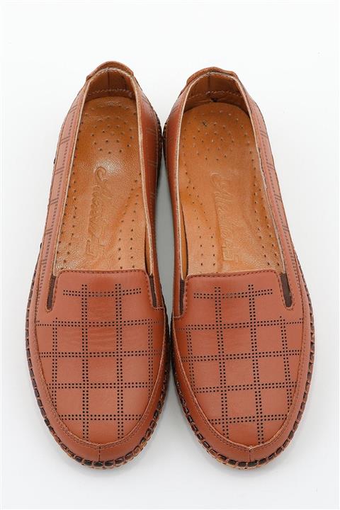 ALESSTA45 Hakiki Deri Taba Kadın Ayakkabı Kuralcı