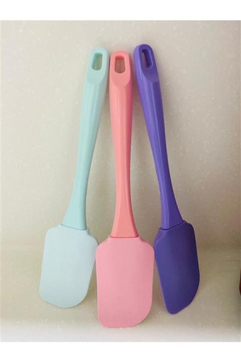 Soft Chef 3'lü Renkli Silikon Spatula Seti