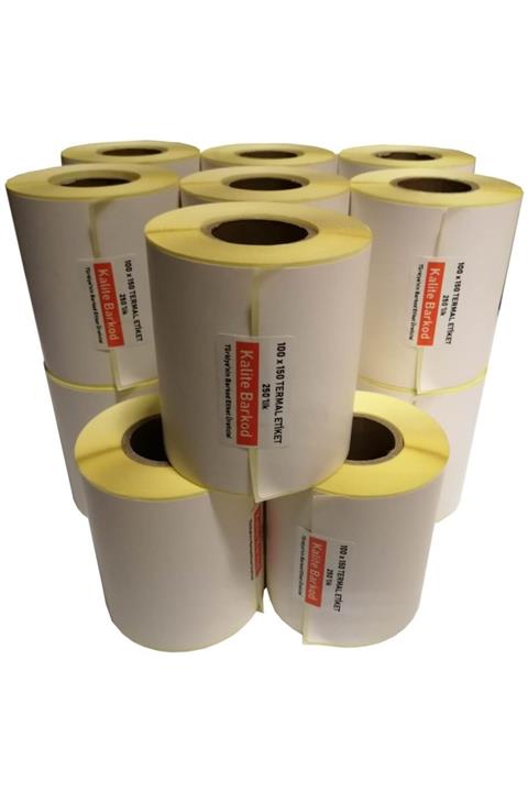 Kalite Barkod 100x150 Termal Etiket | 6 Rulo |