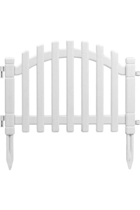 PlastArt Holiday Bahçe Çiti Beyaz 12'li