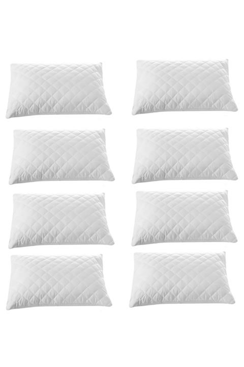 Denizli Alez 8 Adet Kapitoneli Yastık Koruyucu %100 Pamuk