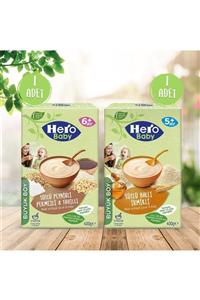 Hero Baby Sütlü Ballı İrmikli ve Sütlü Peynirli Pekmezli 8 Tahıllı Kaşık Mama 400g