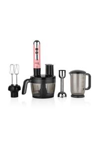 KORKMAZ Mia Multi Pembe Krom Blender Set