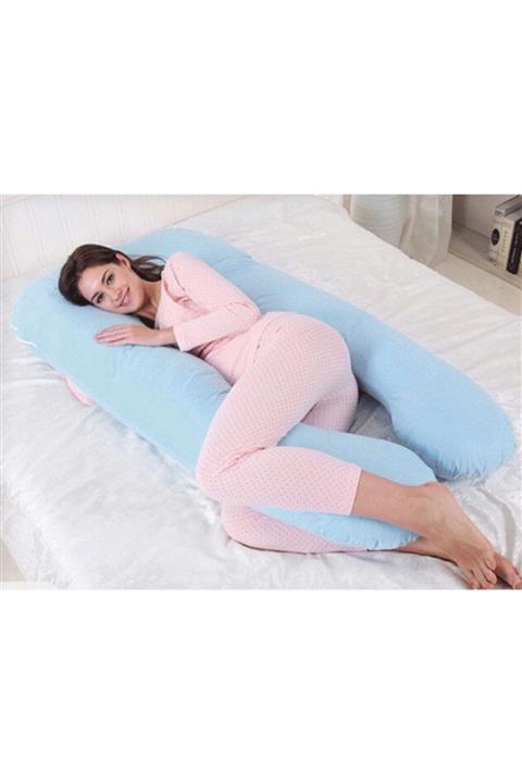 Go İthalat Mavi 5 Farklı Bölge Destekli Hamile Yastığı