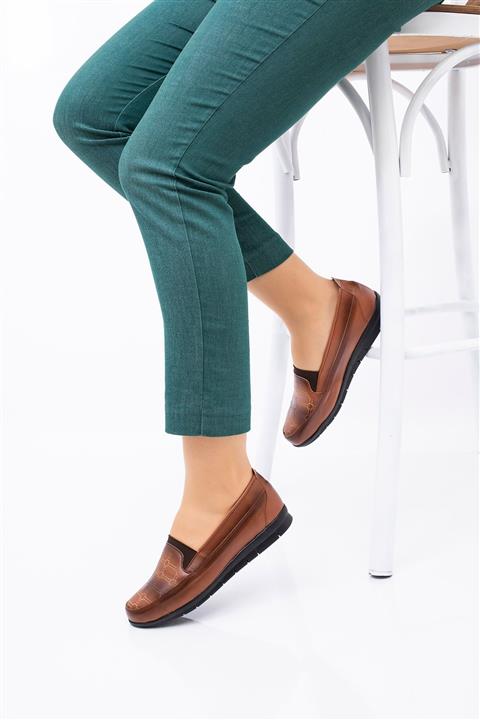 hafsashoes Kadın Taba Ayakkabı