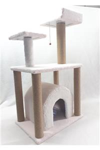 Dumanpet Duman Pet Tırmalama Kedi Evi 105x55x40cm [e-2] Pembe