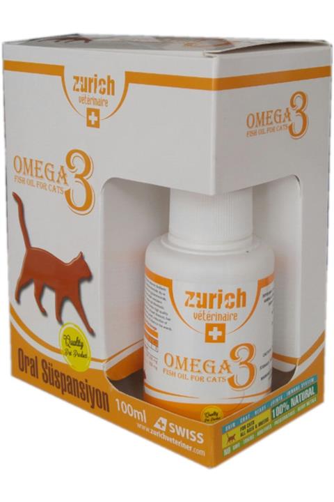 Zurich Cat Omega-3 Balık Yağı Tüy Döküm Önleyici/tüy Sağlığı 100ml