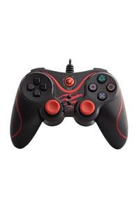 Life Teknoloji Rampage Sg-r601 Titreşimli Ps3/pc Usb Oyun Kolu Gamepad Joypad 1.8m Kırmızı