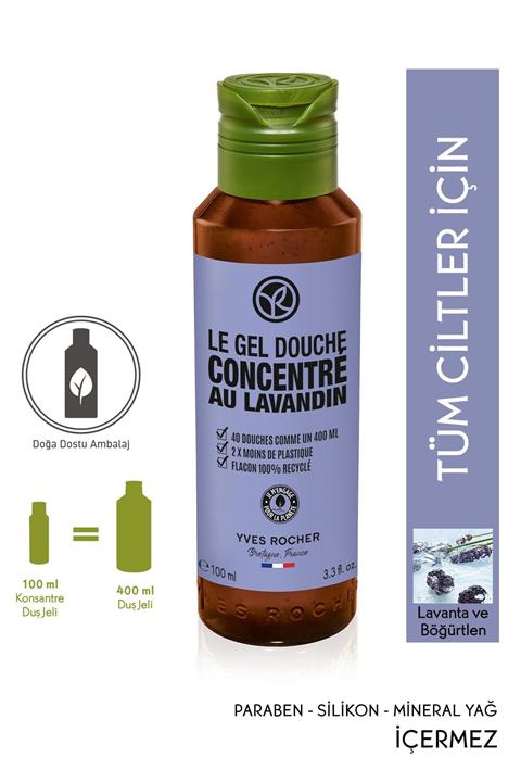 Yves Rocher Konsantre Duş Jeli - Lavanta - 100 ml
