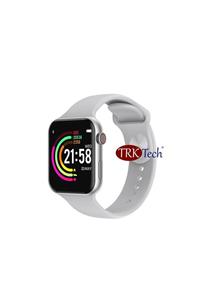 TrkTech Watch 7 Pro Gri Akıllı Saat Türkçe Çift Tuş Wireless Şarj Özellikli 1. Kalite