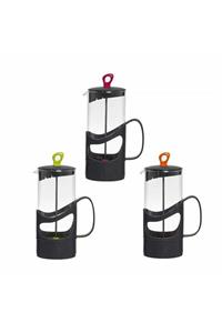 Herevin French Press Süzgeçli Çay Kahve Kupası 350 ml Kombin Renk