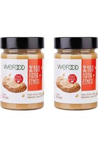 Wefood Şekersiz Glütensiz Vegan Katkısız Sade %100 Fıstık Ezmesi 300 gr 2 Adet (FISTIK PARÇACIKLI)