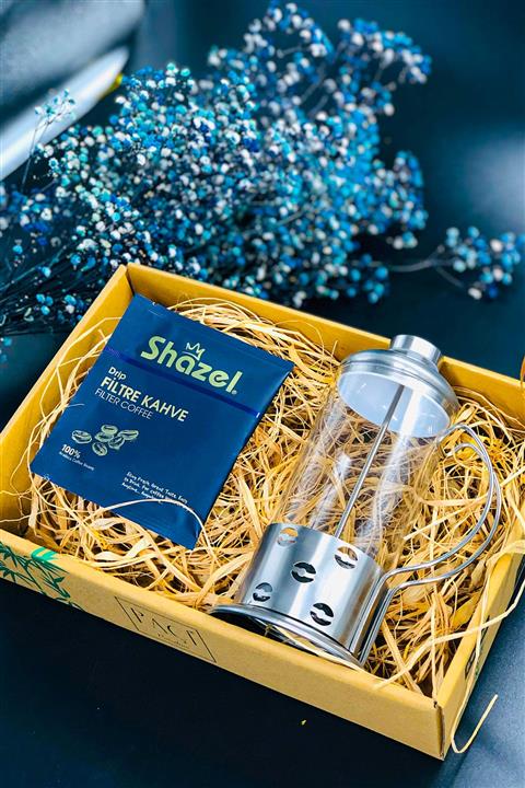 Bosphorus Concept French Press Ve Shazel Taze Filtre Kahve Hediye Seti