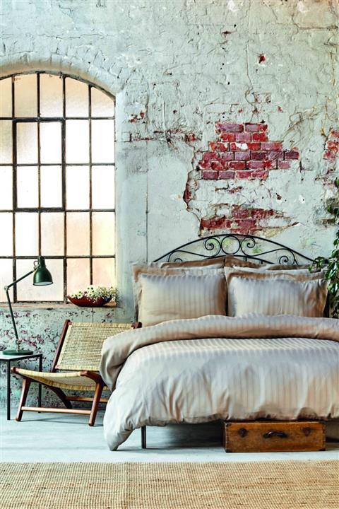 Karaca Home Charm Bold Bej Çift Kişilik Yatak Örtüsü Set
