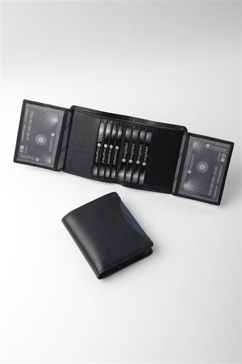 CENGİZ PAKEL Hakiki Deri Erkek Cüzdan Siyah-parlement-13660t