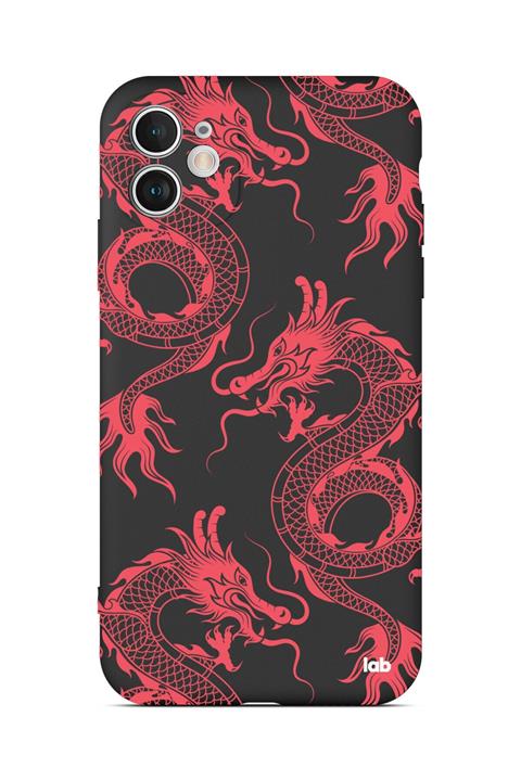 Caselab Apple Iphone 11 Siyah Silikon Telefon Kılıfı - Dragons