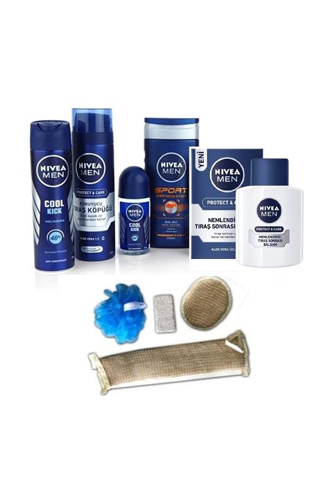 Nivea Erkek Cilt Bakım Ve Banyo Seti - Lif Ve Kese Seti Set
