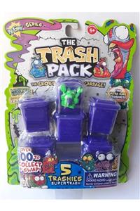 OYUNCAKSAHİLİ Çöps Çetesi Trash Pack Grosery 10 Parca Set Oyuncak 5 Figür 5 Kova