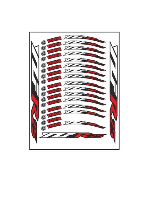 Yamaha Kırmızı Baskı R25 Jant Şeridi (r25şrt017)
