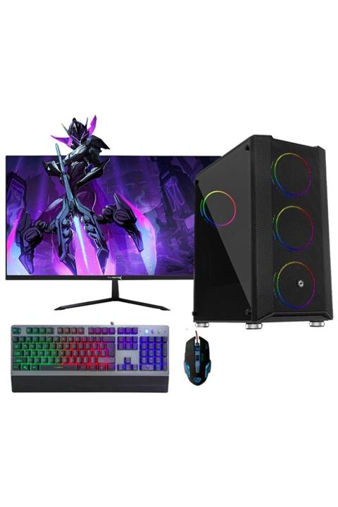 DRAGOS DRx266 i3 10100F 8GB Ram 256GB M.2 NVMe 4GB GTX1050Ti 23.8\