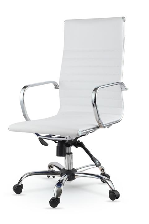 Mezura Ofis Chrome Yönetici Koltuğu Beyaz