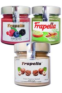 Frapella Fındık Kreması, Antepfıstık Kreması, Orman Meyvesi Kreması, 3 Adet X 220 gr