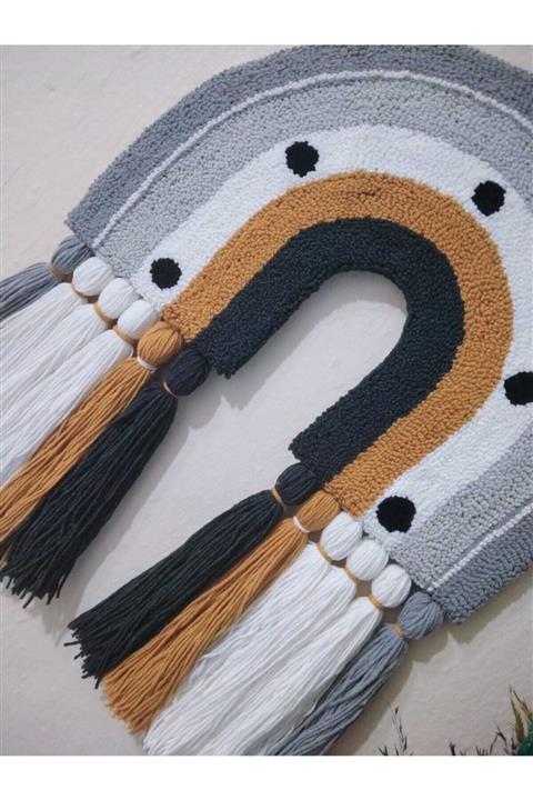 gonca güzel Püsküllü Duvar Kapı Süsü 37x47 Cm