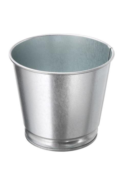 IKEA Galvanizli Gümüş Renk Saksı Bitki Çiçek Saksısı 9 Cm Meridyendukkan Çelik