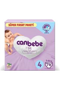 Canbebe Bebek Bezi Süper Fırsat Paketi 4 Numara 7-14 Kg 76 Adet