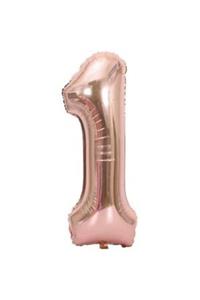 eğlencemarketi 34'' 80 Cm Rose Gold Bronze Folyo Rakam Balon 1