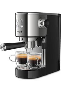 Krups Espresso Makinesi Virtuoso Paslanmaz Çelik, Otomatik, Kompakt, 2 Fincan, Cappuccino