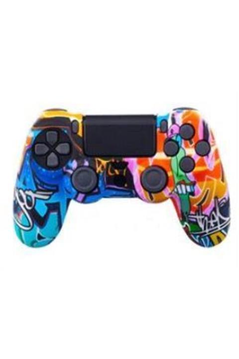 Konsol İstasyonu Eğlenceli Karışık Desenli Playstation 4 Ps4 Kol Kılıfı - Dualshock 4 Kılıf