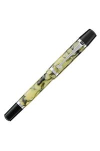 Montegrappa Nazionale Dolma Kalem Flex Ef Marble Green Isnvn1cg