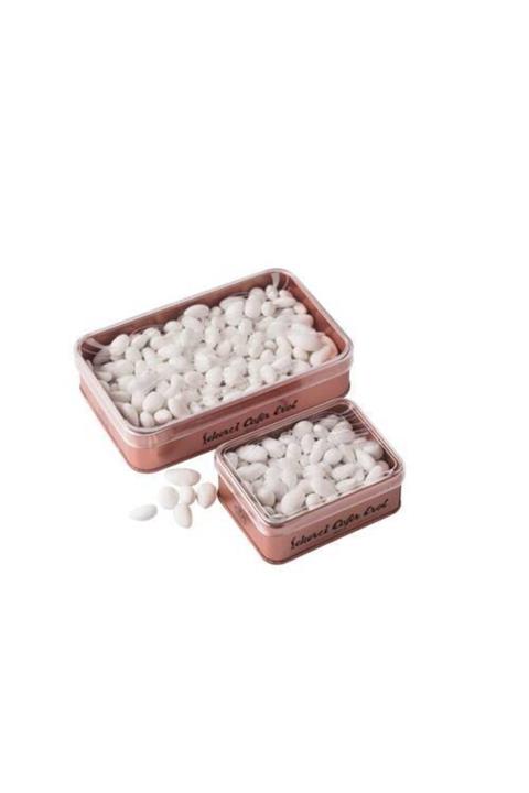 Şekerci Cafer Erol Bronz Teneke Kutuda Badem Şekeri