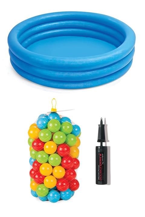 ingatoys Intex Oyun Havuzu 114 Cm Top Havuzu + 100 Adet 6cm Top + Pompa