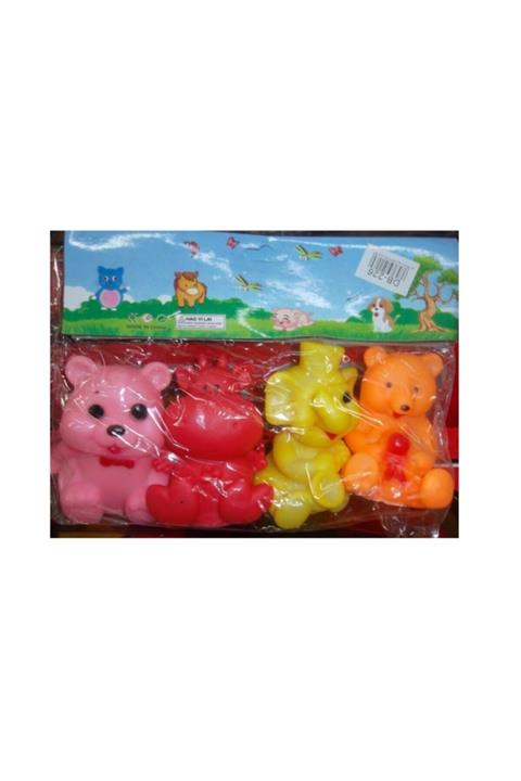 CAN OYUNCAK 4 Lü  Renkli Banyo Oyuncağı Hayvanlar