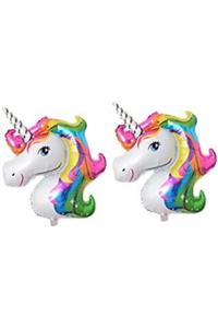 parti sürprizi Unicorn Folyo Balon 3 Lü Set