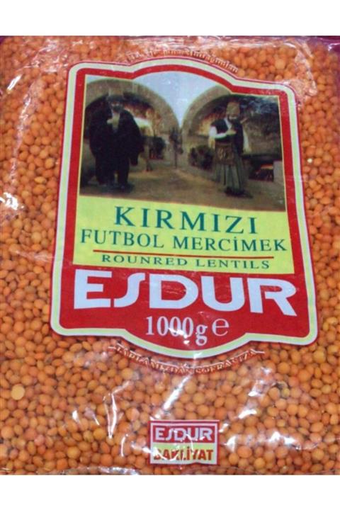 ESDUR Kırmızı Futbol Mercimek Net / 1000gr Paket 1