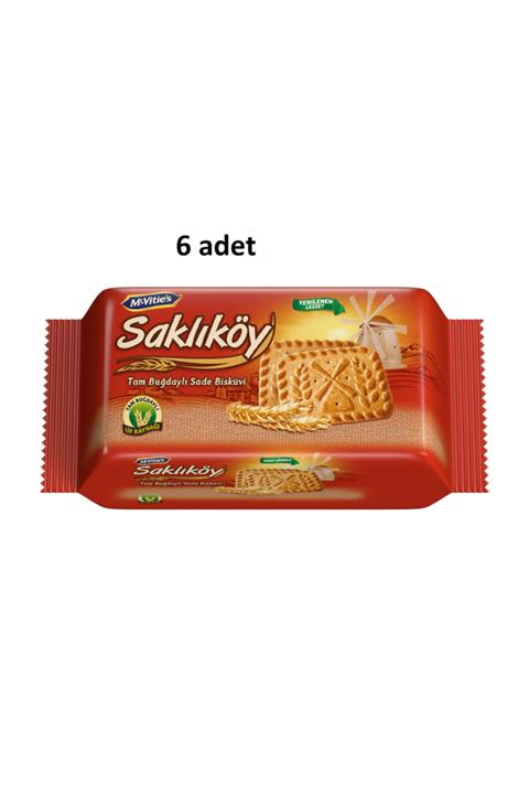 McVities Saklıköy Tam Buğdaylı Sade Bisküvi 131 G *6 Adet