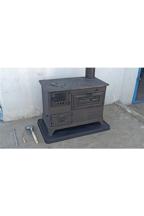 VAV Mühendislik Döküm Camlı Siyah Mat Emaye Kuzine Eskişehir Imalat(TABLA HARİÇ)